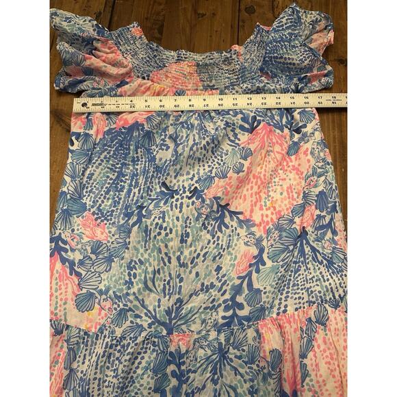 Lilly Pulitzer Dezi Maxi Dress Sway With Me Size Small Rare Euc Resort Coastal - Picture 10 of 14